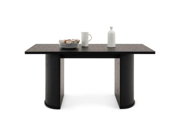 Idimex Esstisch Guarda schwarz, Schwarz, Mode, Rechteckig, 160x75x75 cm, Esszimmer, Esstische