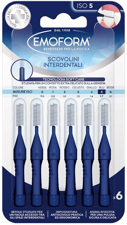 Emoform Scovolino Iso 5 Blu 6 Pezzi