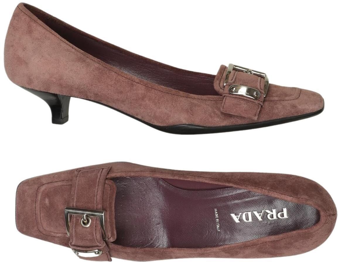 Prada Damen Pumps, Braun, Gr. EU 35.5, Leder - Second Hand