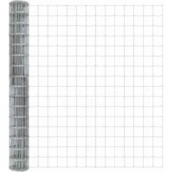 vidaXL Eurozaun 1,5 x 10 m PVC-beschichtetes Eisen