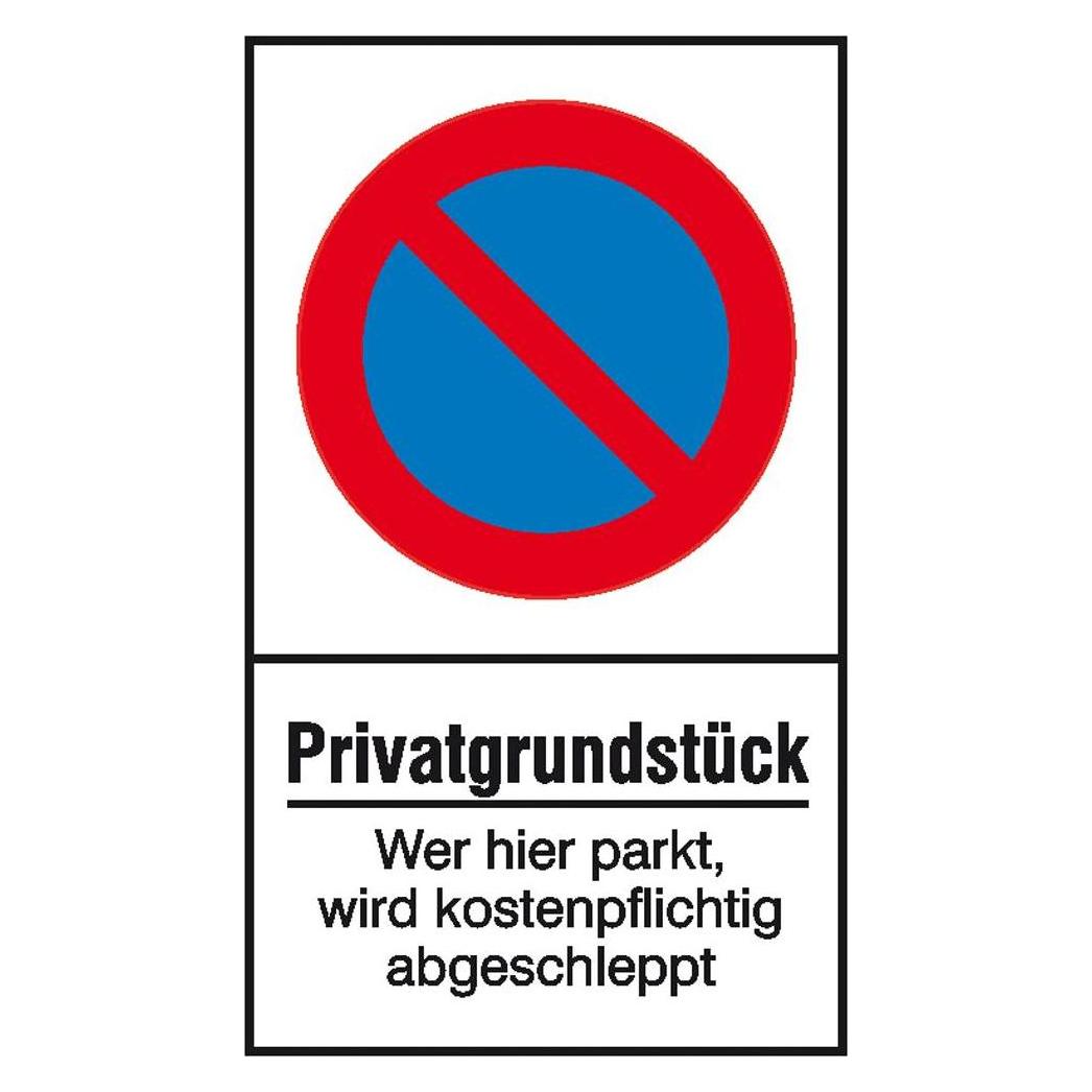 SafetyMarking Haltverbotsschild Eingeschränktes Haltverbot Privatgrundstück Wer hier parkt wird kostenpflichtig... (11.5161)