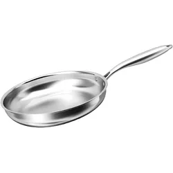 Cheffinger Bratpfanne 24cm Edelstahl Induktion, Pfanne + Kochtopf