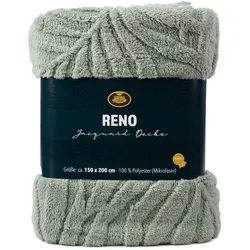 Decke RENO salbei (BL 150x200 cm) - grün - BL 150x200 cm