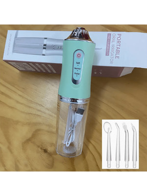 Youfap Market Tooth Cleaning Device With Intelligent Chip, 360 Degree Rotating Nozzle, And Precise Pressure Control For Advanced Water green
