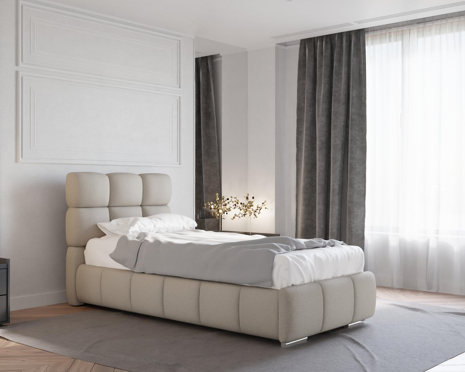PANDA MÖBEL BLISS boxspringbed met opbergruimte en pocketveringmatras