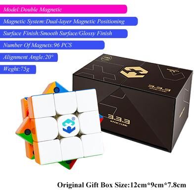 Modern Mode Marketplace Pyraminx Speed Cubing Magnetic Speed Cube Brain Teaser Kid's Toy DIY Puzzle With Level Tension Fidget 4