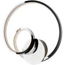 BeLight Malena - Wandleuchte aus Metall und poliertem Chromaluminium mit integrierter LED L.26 - P.8 - BL247-ACR