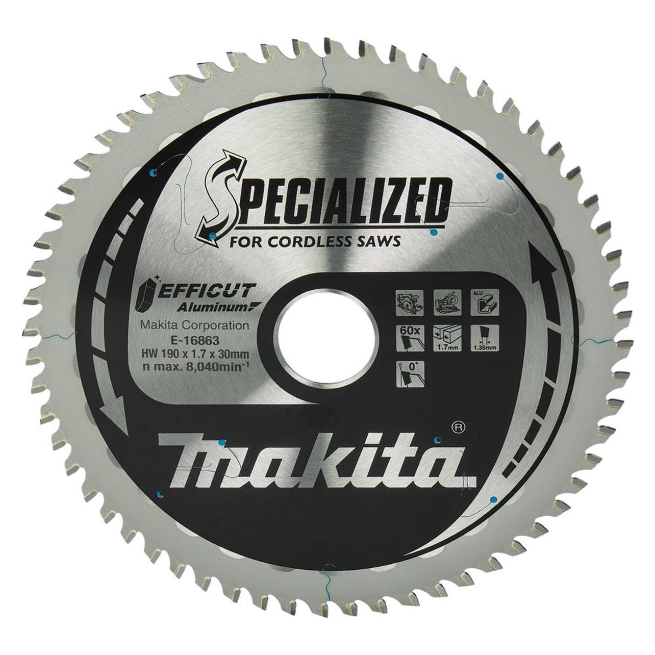 Makita KREISSÄGE 190x30x60z EFFICUT ALUFOLIE (E-16863)