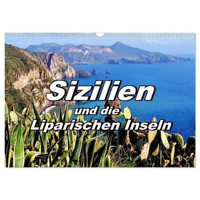 Sizilien und die Liparischen Inseln (Wandkalender 2027 DIN A3 quer), CALVENDO Monatskalender