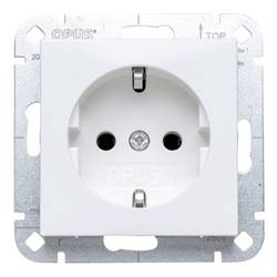 Opus Einsatz Steckdose, Schutzkontakt-Steckdose Opus 55 Polarweiß 512.200.37 1 St.