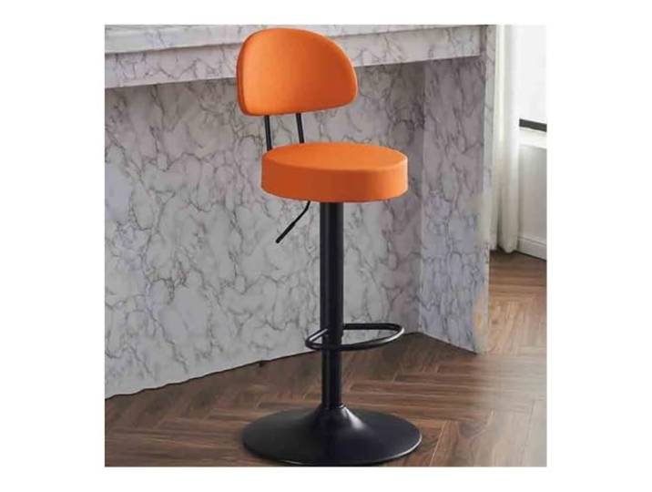 Höhenhocker Haushalt Hochhocker Lift Drehhocker Barhocker vorne(Orange)