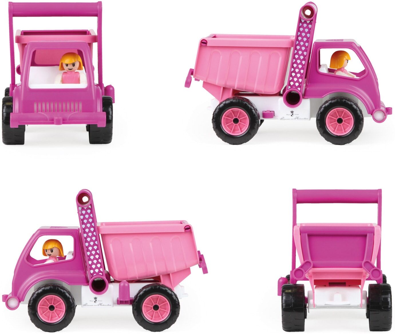 Spielzeug-Kipper LENA "Prinzessin von Hohenzollern, Princess", rosa (rosa, pink), Spielzeugfahrzeuge, KinderB:14cm H:19cm T:27cm, Kunststoff, Spielzeug-Kipper, Made in Europe, B:14cm H:19cm T:27cm rosa, pink Einheitsgröße