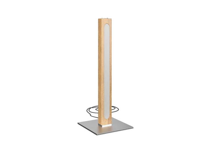 Novel Led-Tischleuchte, Nickelfarben, Holz, Kunststoff, Eiche,Eiche, Uni, 40x15x15 cm, Lampen & Leuchten, LED Beleuchtung, LED-Tischleuchten