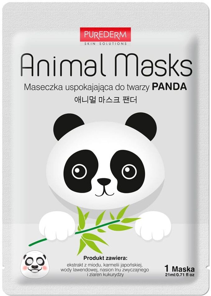 PUREDERM Animal Panda Calming Sheet Mask 21ml