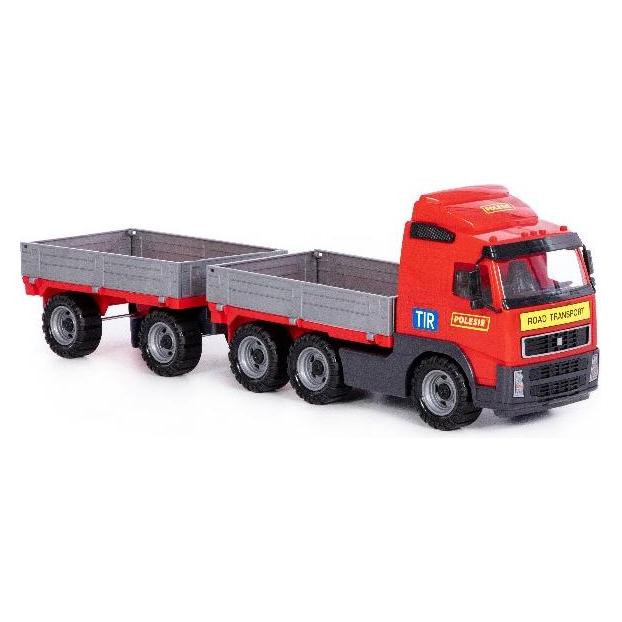 Wader Polesie 58270 Volvo samochód z burtami i przyczepą (4810344058270)