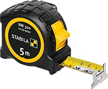 STABILA Maßband BM 300 NYLON-WRAP 19577, Stahl 5,0 m