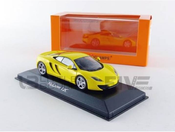Minichamps 940133020 Maxichamps 1:43 Mclaren 12C 2011 Geel Die Gegoten Auto
