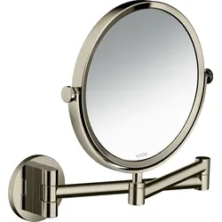 hansgrohe AXOR UNIVERSAL Circular Rasierspiegel, schwenkbar, neigbar, 42849830, Farbe: Polished Nickel