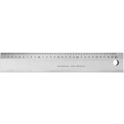 Helios Preisser, Lineal, Leichtmetall Massstab Länge 1000 mm (100 cm, Aluminium)