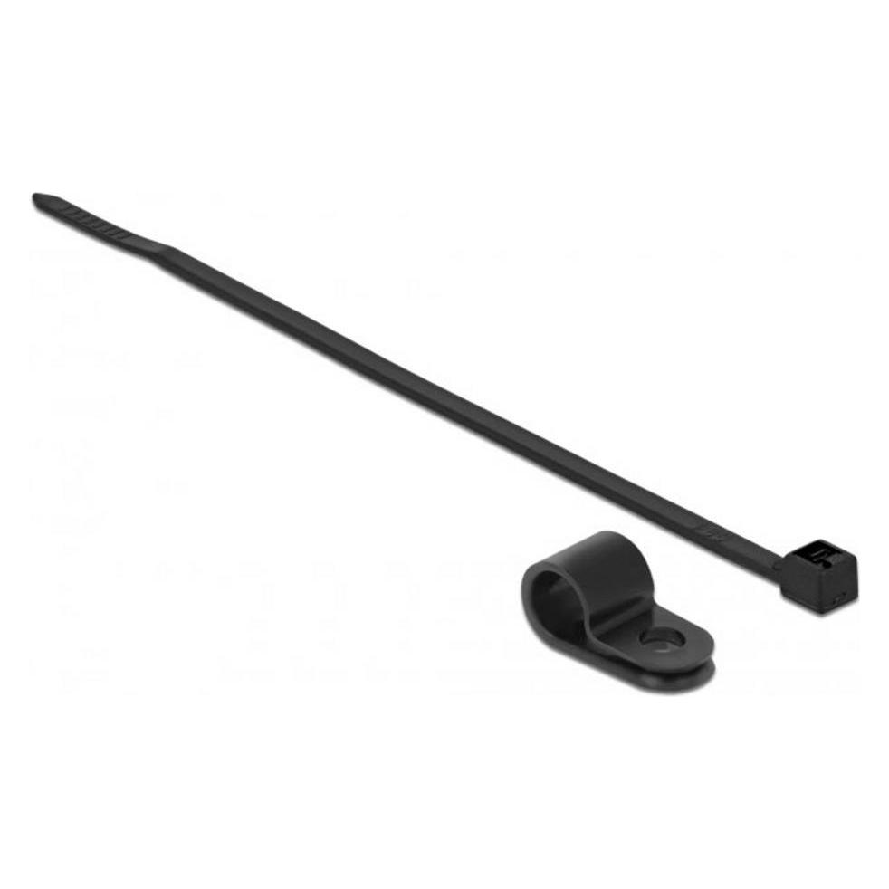 Delock Kabelbinder-Kit - 20 cm - Schwarz (200 mm, 10 Stk.) (18868)