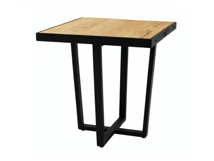 JVmoebel Beistelltisch Couchtisch Holz Metallgestell Modernes Design Natürliches Finish (1-tlg)