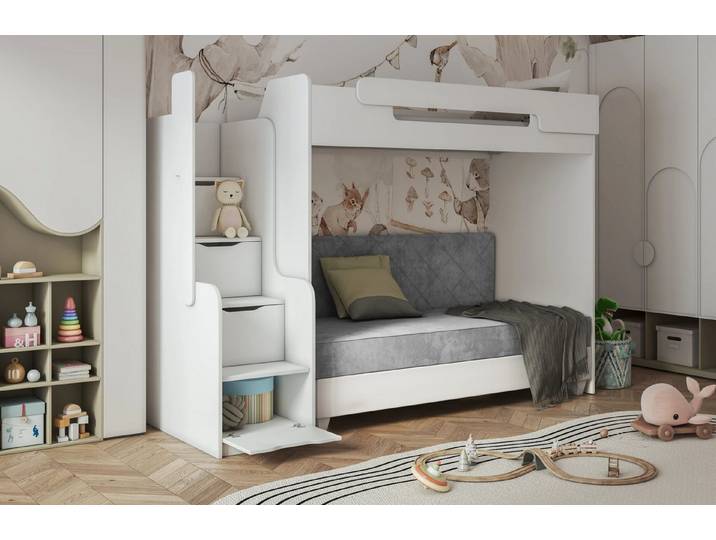 Möbel-Zeit Etagenbett LAGOS mit Sofa mit Bettkasten