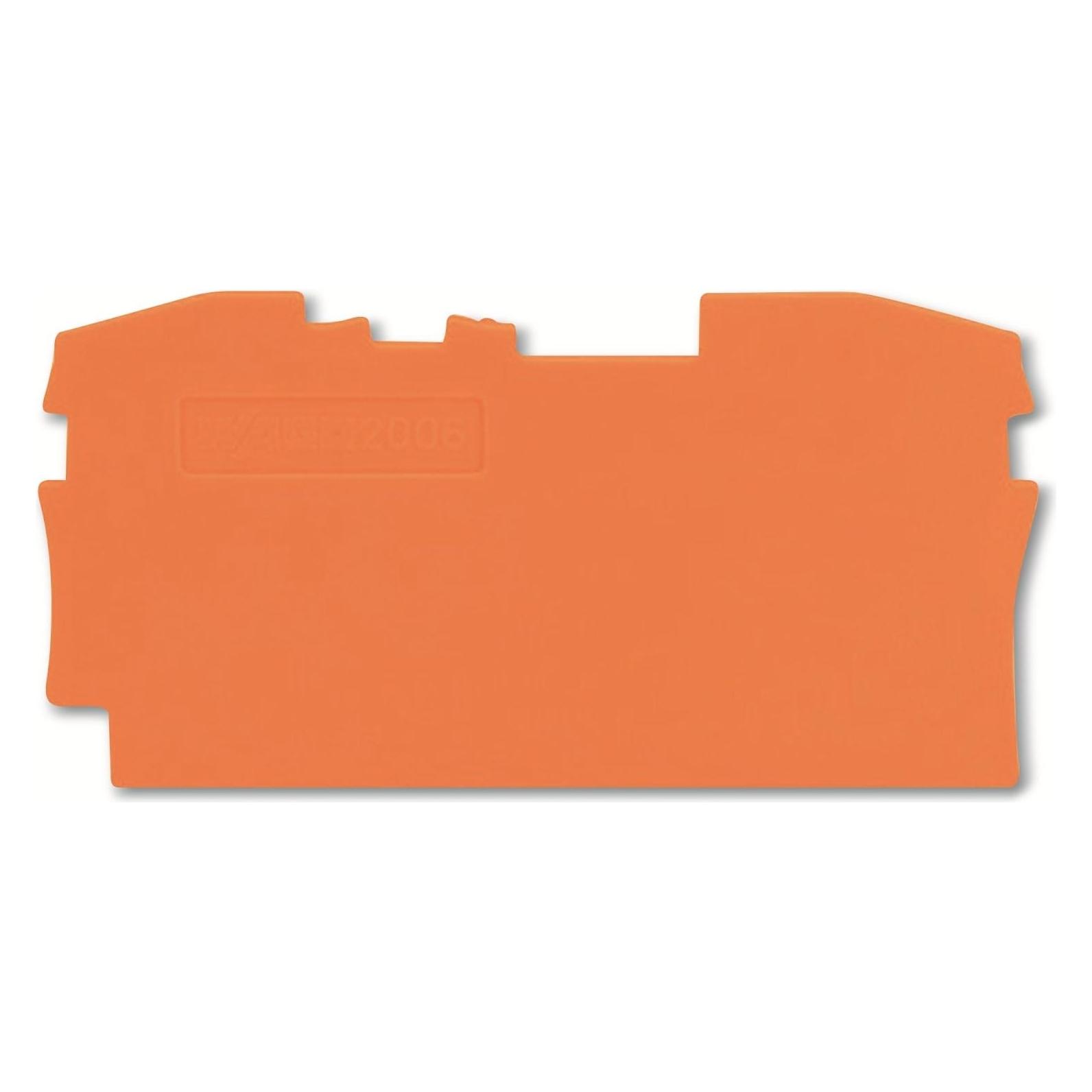 Wago Top Job S Abschl. u. 2006-1292 Zwischenplatte f. Reihenkl. orange (162475)