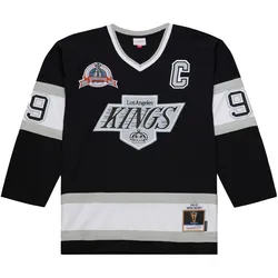Mitchell & Ness, Herren, Sportshirt, Wayne Gretzky Los Angeles Kings 1992 M&N Jersey - M (M), Schwarz, M