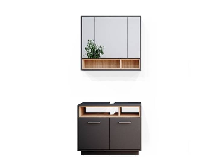 Meubles bain Beatrice 2 pièces Anthracite Vicco 34957