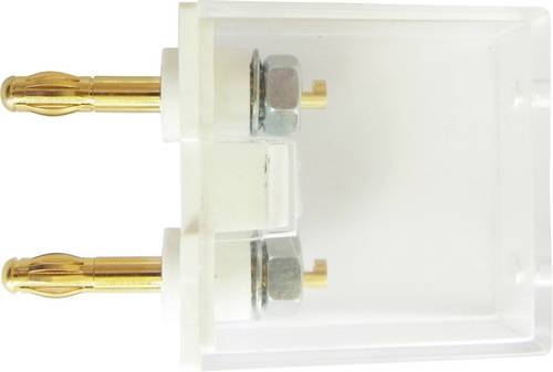 Schnepp G1 2AU Messadapter Lamellenstecker 4mm - Buchse 4mm stapelbar Weiß