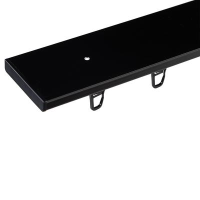 Gardinenschiene SN DECO GROUP "Objektschiene LM", schwarz, L:150cm T:6,11cm, Aluminium, Gardinenstangen, Gardinenschiene, vorgebohrt, Aluminium, Innenlauf, Vorhangschiene