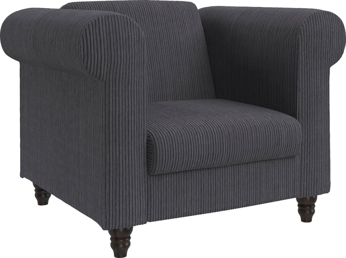 Notio Living Felix II Chaise longue in anthracite stof