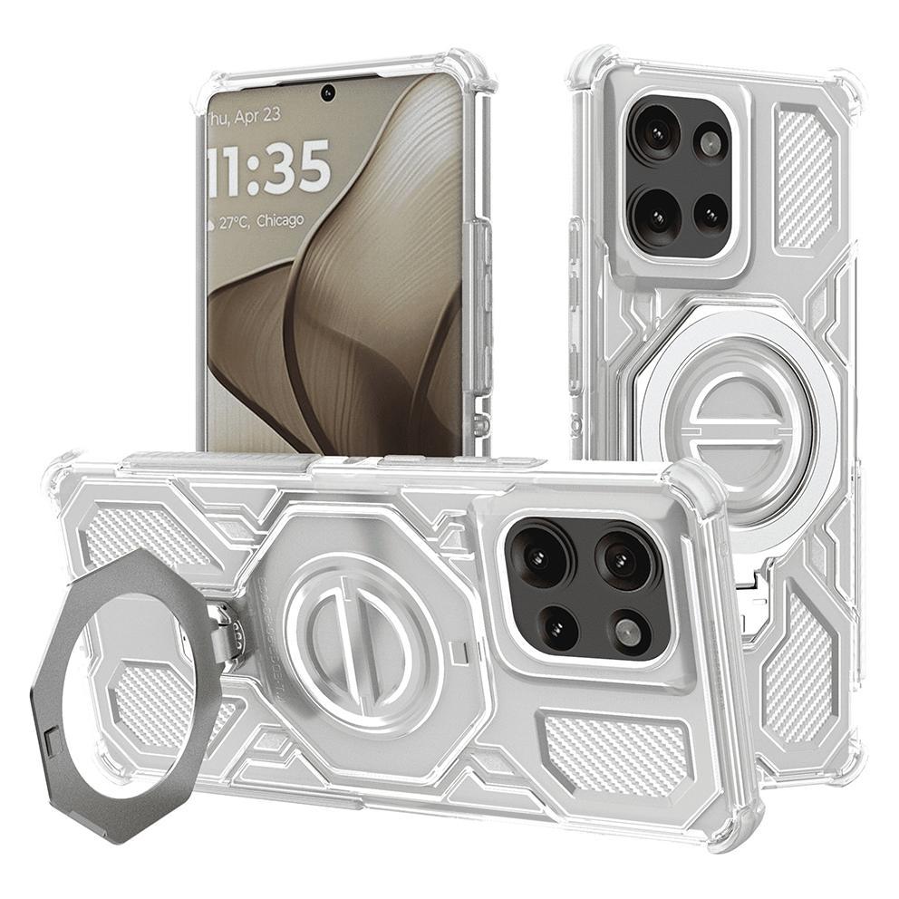 Techsuit - Carbon Shield PRO - Motorola Edge 50 - White Transparent (Motorola Edge 50) (59456781)