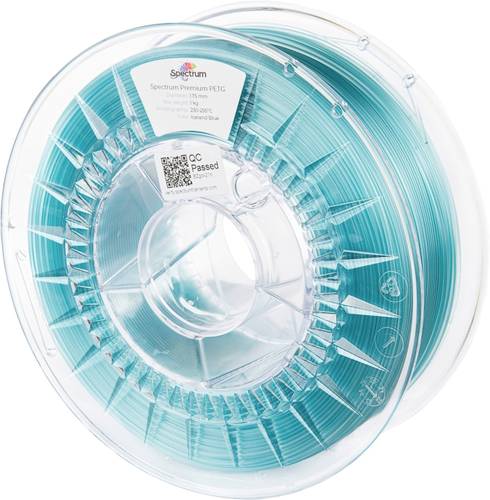 Spectrum Filaments 80733 PET-G Premium Filament PETG chemisch beständig, schlagfest 1.75mm 1000g Ice, Blau 1St.