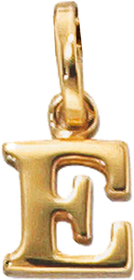 Buchstabenanhänger JOBO "Anhänger Buchstabe", gold (gelbgold 333), Schmuckanhänger, Damen, E, Gelbgold 333, 333 Gold