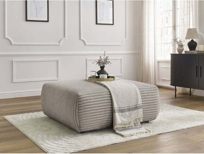 Pouf LUCIEN gros côtelé doux