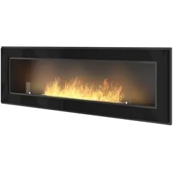OutInFire FRAME 1500 – Einbau- oder einseitiger Wand-Biokamin – Schwarz