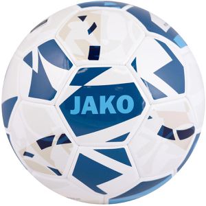 JAKO Fußball Futsal FIFA Quality Pro, 2367, Größe 4, 420 Gramm, weiß/navy/skyblue, Futsalball