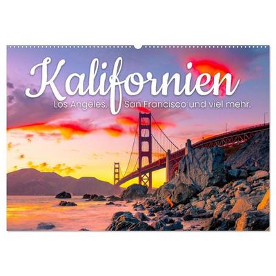 Kalifornien - Los Angeles, San Francisco und viel mehr. (Wandkalender 2027 DIN A2 quer), CALVENDO Monatskalender