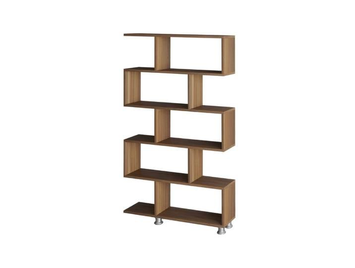 Etagère 5 tablettes déco noyer - h156 cm