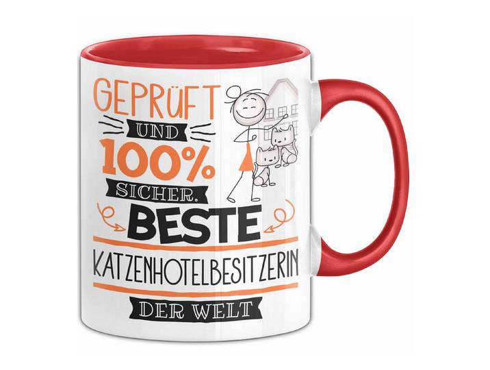 Trendation Tasse Beste Katzenhotelbesitzerin Der Welt Tasse Geschenk für Eine Katzenh
