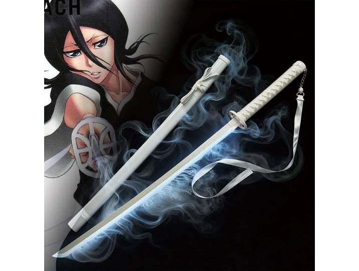 40 pouces vapeur Rukia Katana Led sabre lumineux Anime lueur eau de javel Cosplay couteau Ninja réel japonais Katana Original samouraï épée cadeau