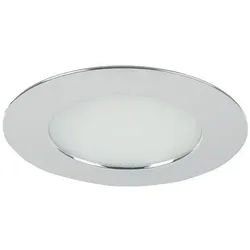 Brumberg LED Einbau-Downlight für Möbel + Holz, IP44, rund, 12V DC, 3.4W 3000K 255lm 60°, Chrom BRUM-12109023