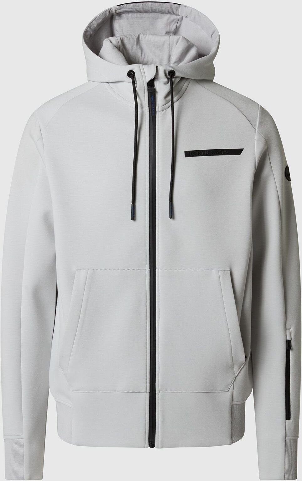 North Sails Felpa hoodie in scuba con zip Grey violet M