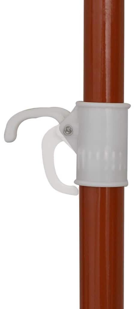 vidaXL Parasol met stalen mast, 240 cm, antraciet