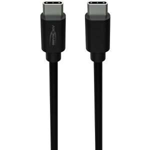 Ansmann Ladekabel 1700-0208, schwarz, 2m, USB-C auf USB-C, 60W Schnellladekabel