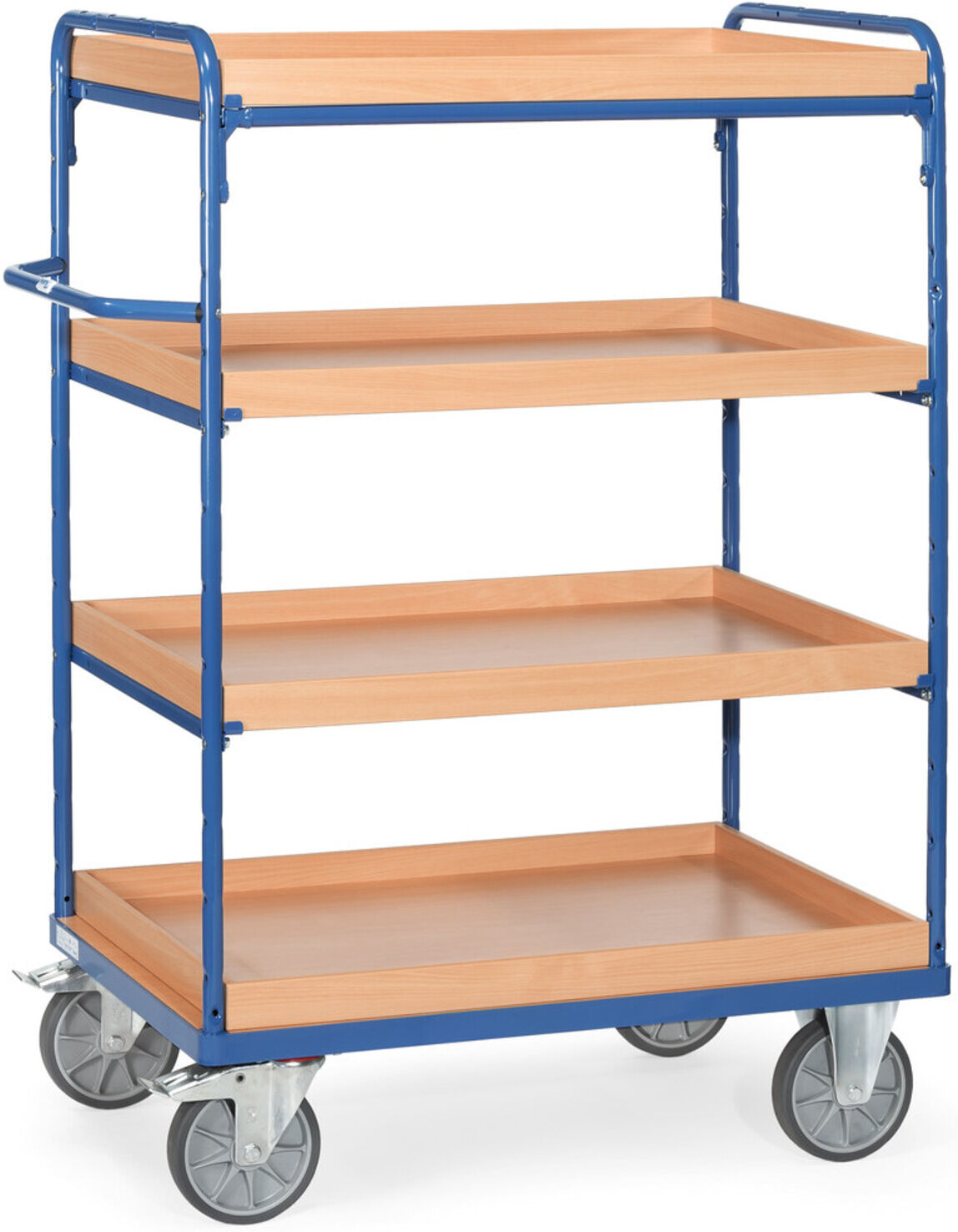 fetra Etagenwagen 8223 mit Kästen - Tragkraft 600kg TPE-Reifen)