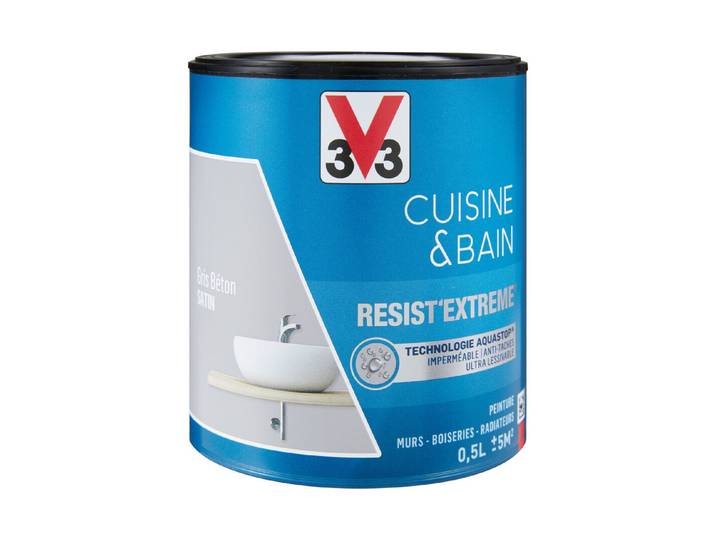Küche und Bad Betongrau 0.5 L