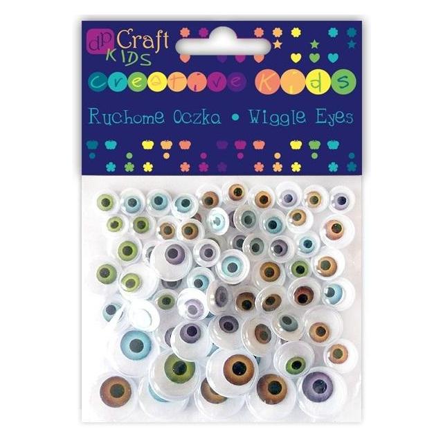 DP Craft Natürliche bewegliche Augen 72 Stk. mischen (KSOC-009)