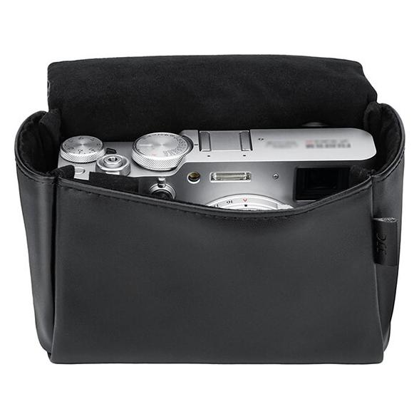 JJC CL-M Kameratasche für Fujifilm X100VI X100V X-E5 und Canon PowerShot V1 Schwarz (70294329)